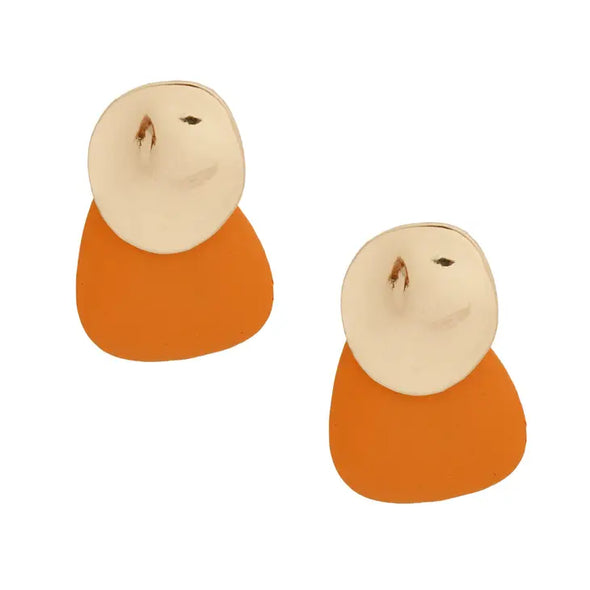 Orange and Gold Wooden Studs