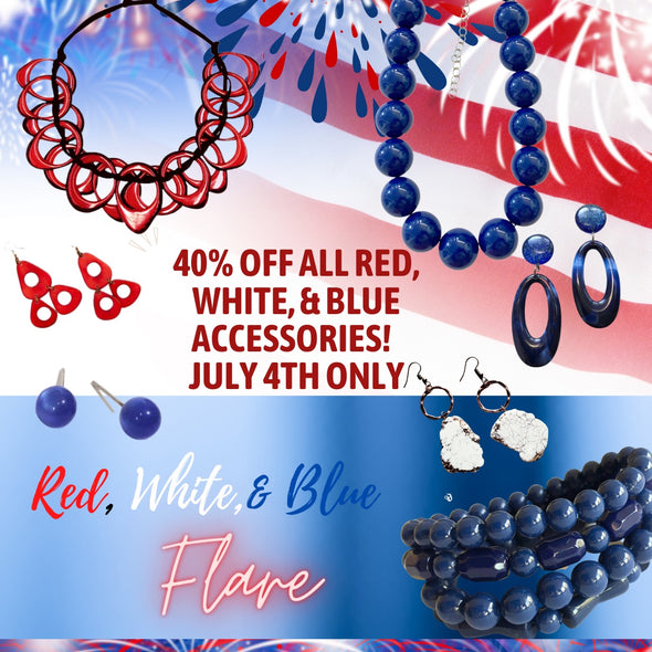 Red, White, and Blue Flare