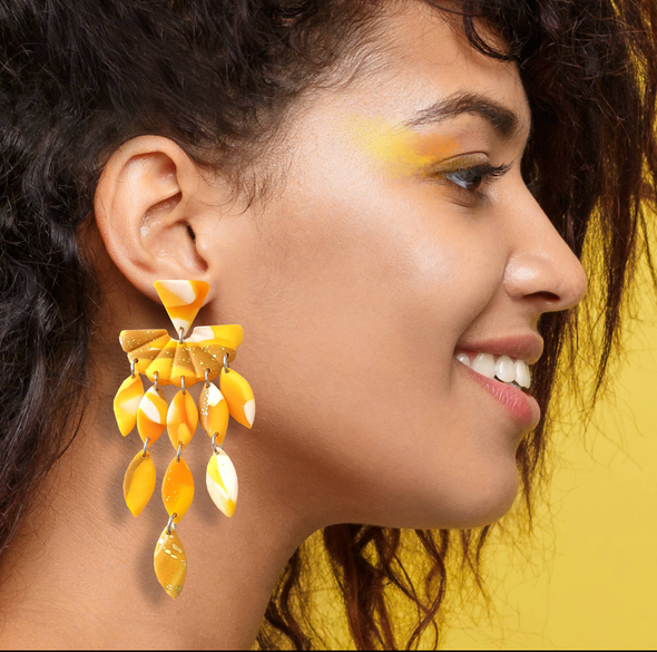 Marigold Statement Earrings