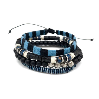 Men's Blue Bundle Bracelet Set