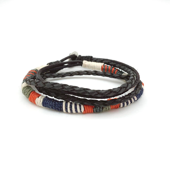 Men's Braided Cord & Twine Bracelet