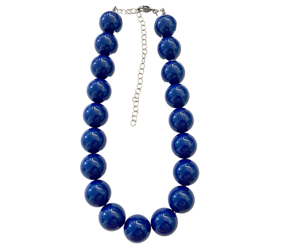 Navy Blue Quartz & Lucite Jewelry Set