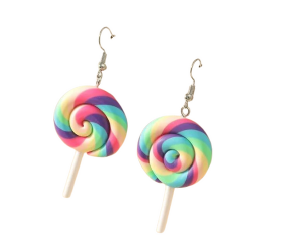 Swirl Lollipop Earrings