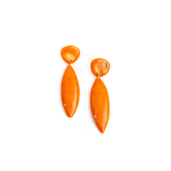 Dark Orange Gwen Earrings