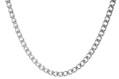 Men's Stainless Steel Miami Cuban Link Chain Necklace