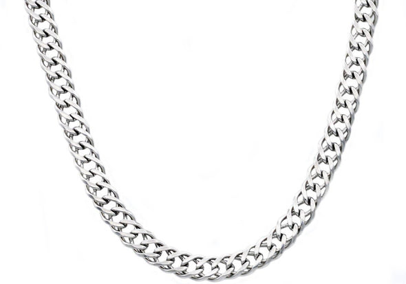 Men's Stainless Steel Double Link Chain Necklace